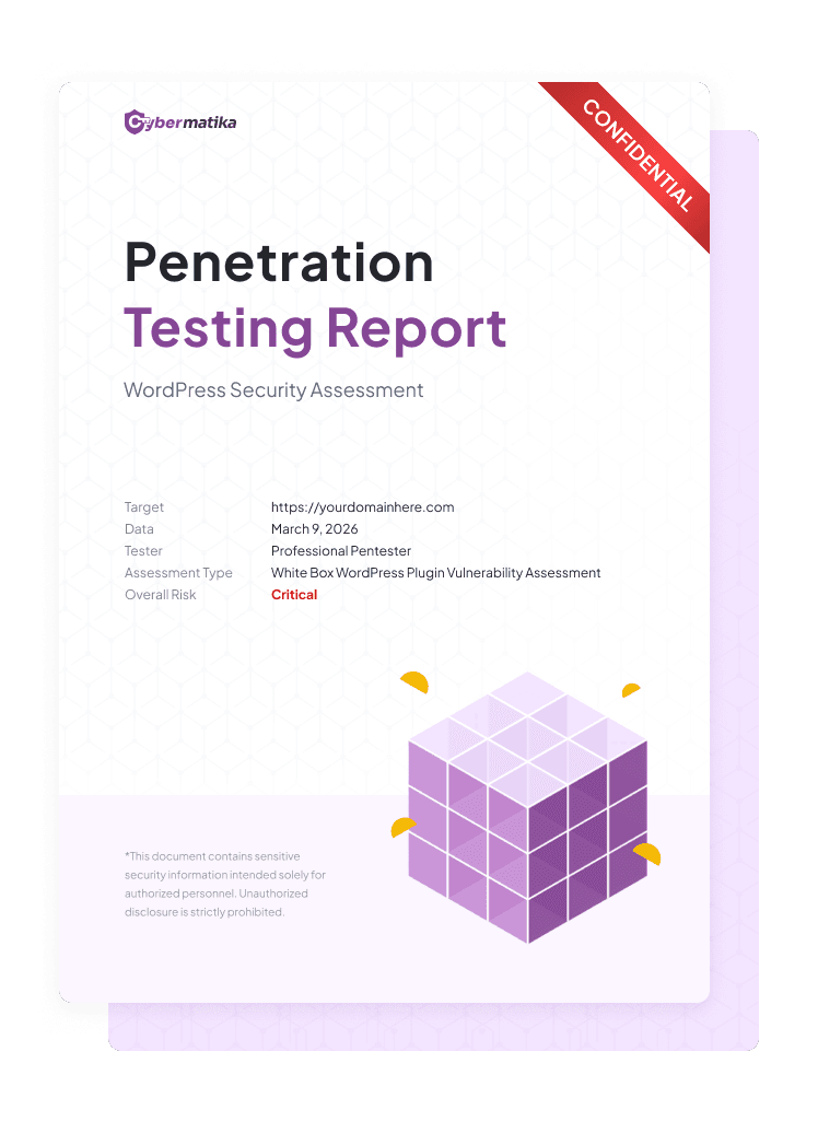Sample Rapid Pentest Report Cover